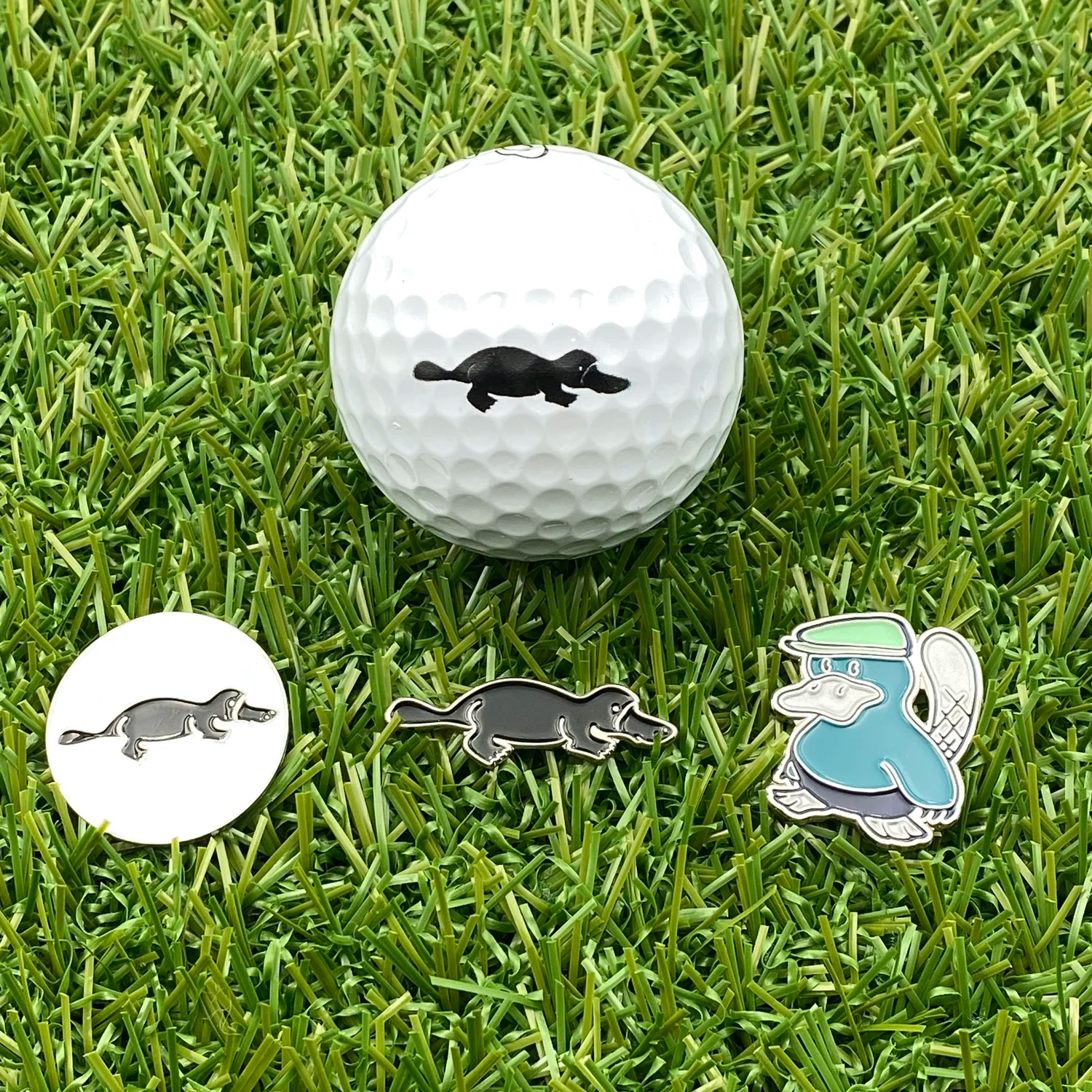 Cartoon Platypus magnetic iron golf ball marker