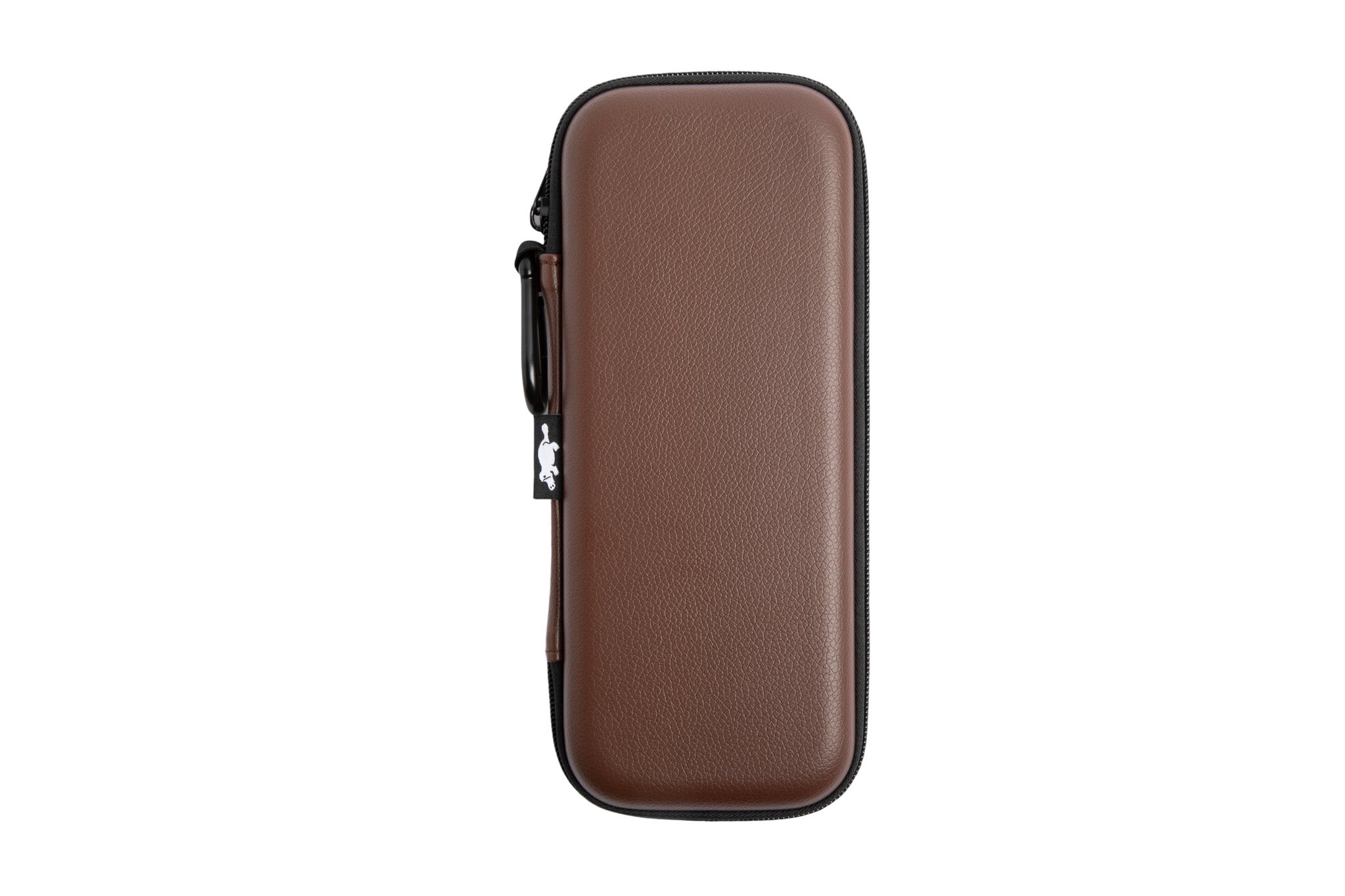 Platypus Dark Brown Leather golf organizer case front view